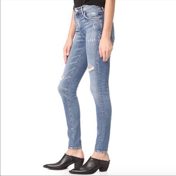 AGOLDE | Sophie Distressed High Waisted Skinny Jeans - Picture 5 of 12